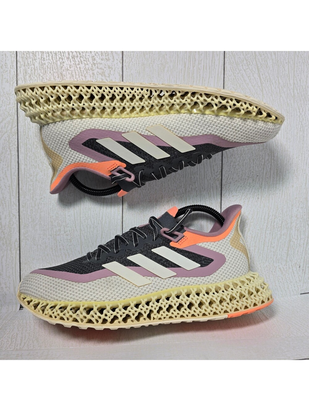 adidas 4DFWD 2 Women’s Size 8 Grey Beam Orange Running Shoes GX9269